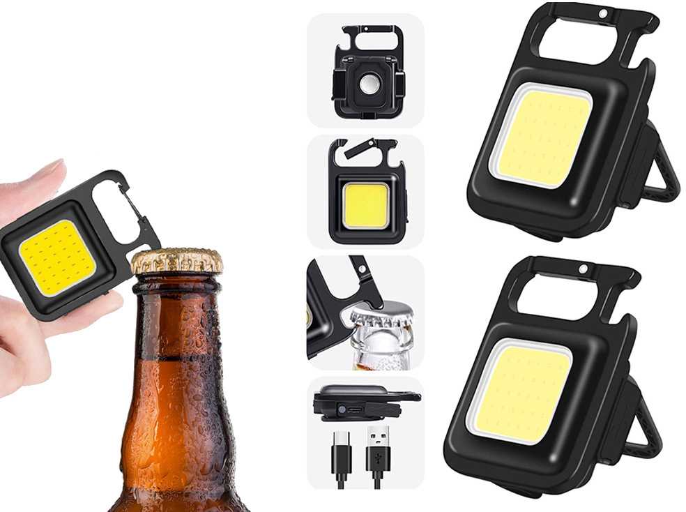 Verk Group LED COB Raktų Pakabukas su Magnetu ir USB Įkrovimu