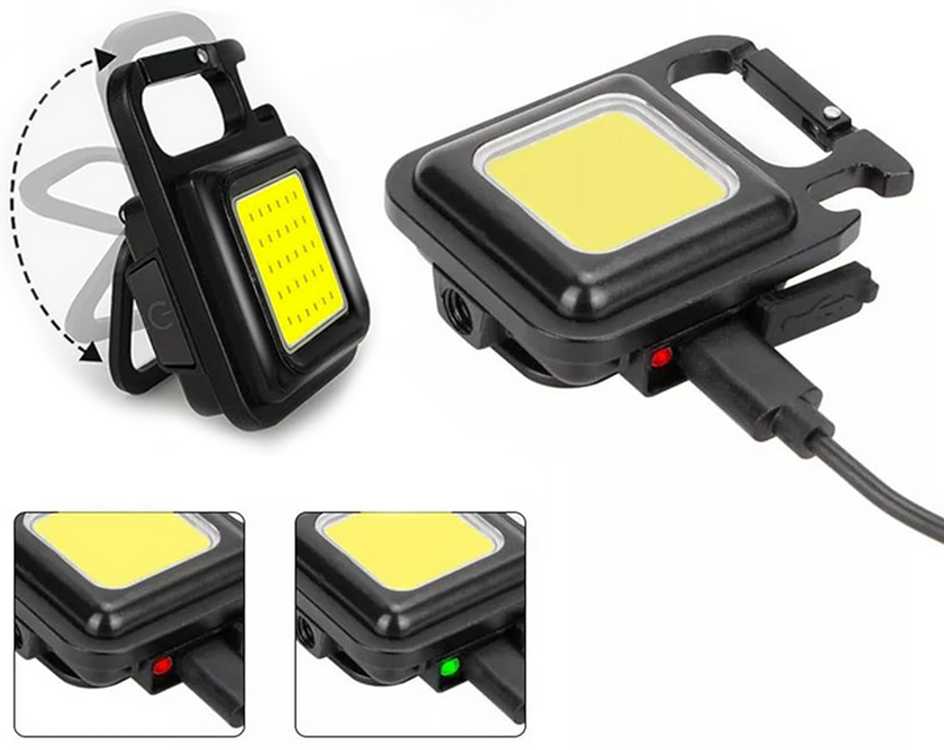 Verk Group LED COB Raktų Pakabukas su Magnetu ir USB Įkrovimu