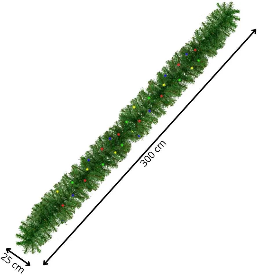 Springos LED dekoratyvinė girlianda 300 cm