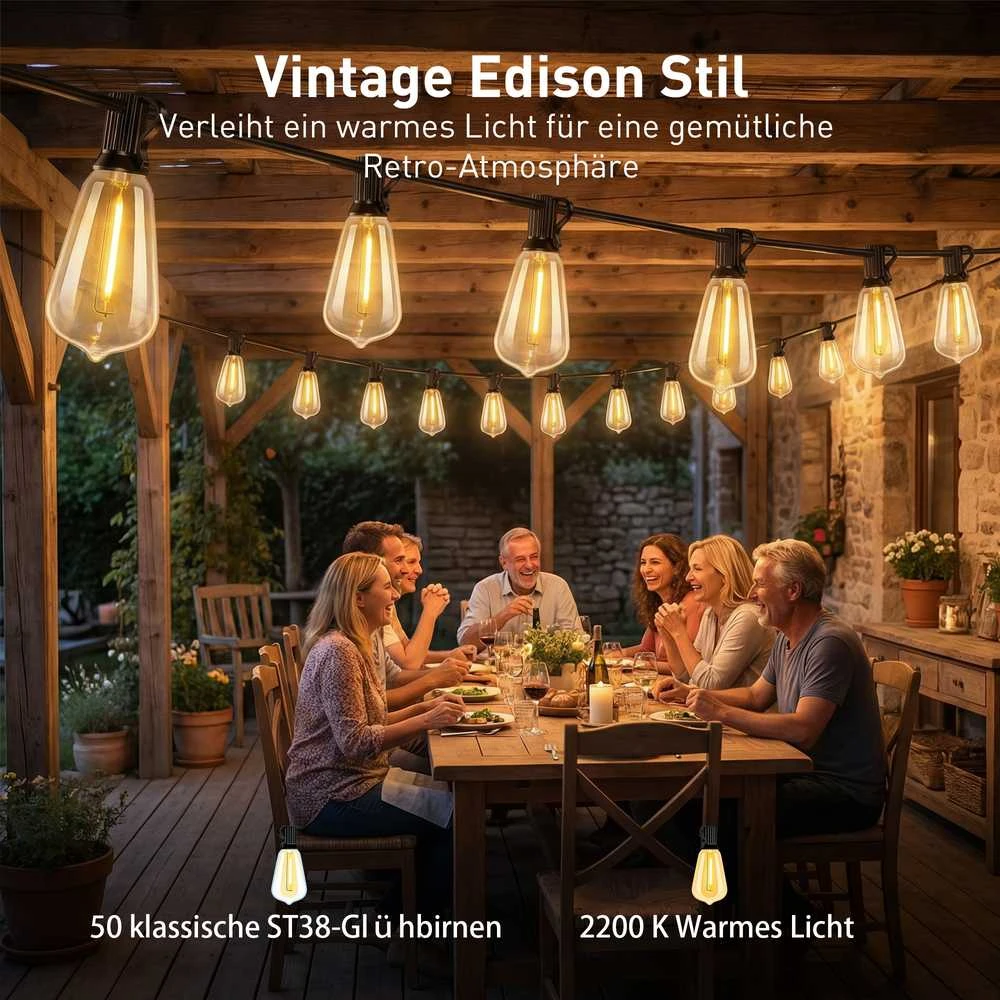 LED girlianda 18 m 50 vnt.