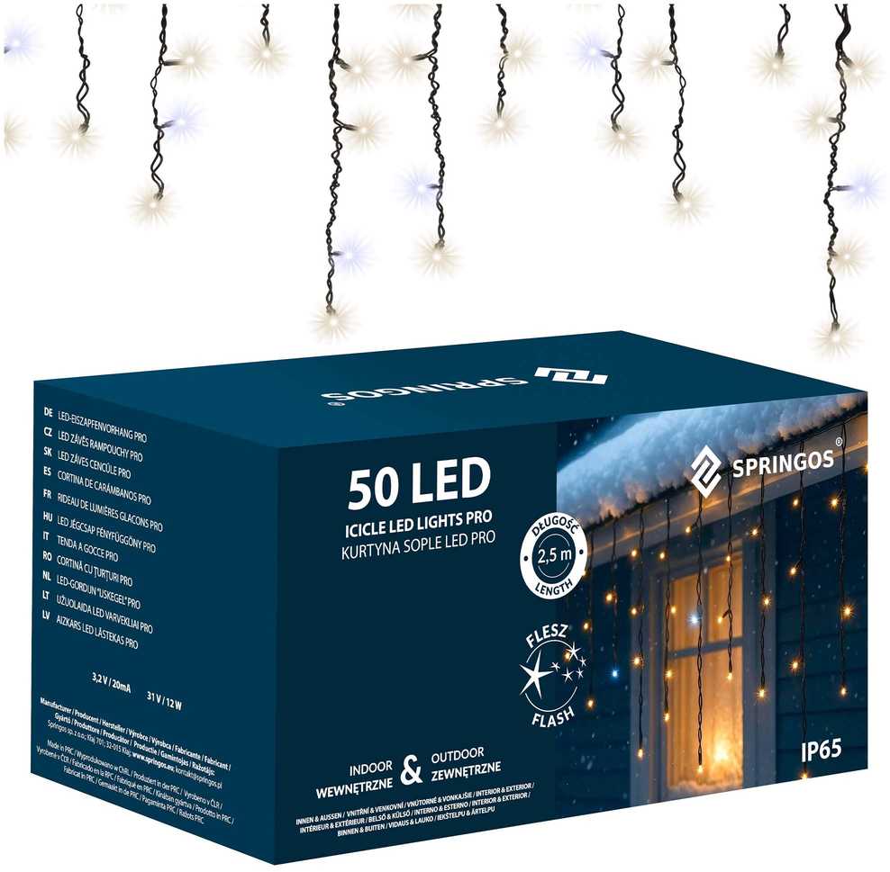Springos LED girlianda 2,5 m