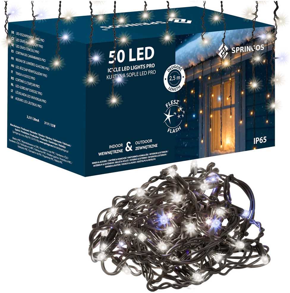 Springos LED girlianda 2,5 m