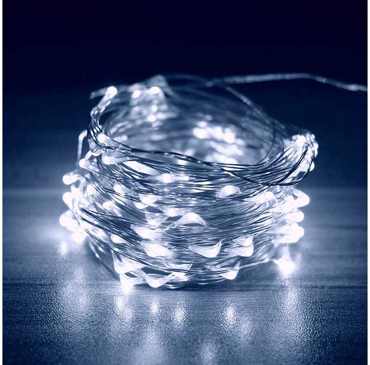 LED girlianda su 300 šaltai baltų lempučių ir nuotoliniu valdymu, 3x2,9 m