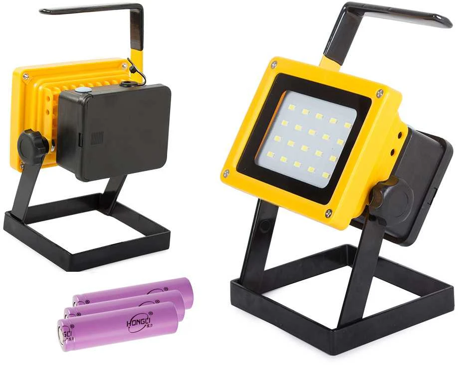 LED Halogeninis Prožektorius 100W su Įkraunama Baterija