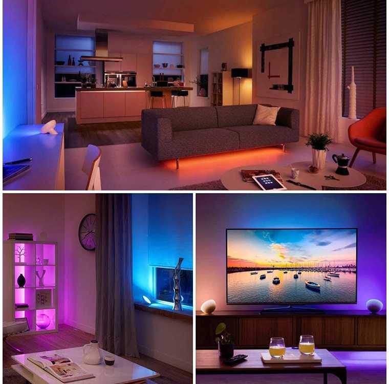 LED juosta RGB su nuotolinio valdymo pultu, 4,5 m, atspari vandeniui