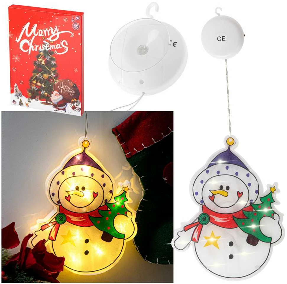 LED pakabinamas apšvietimas Kalėdų dekoracijos sniego senis