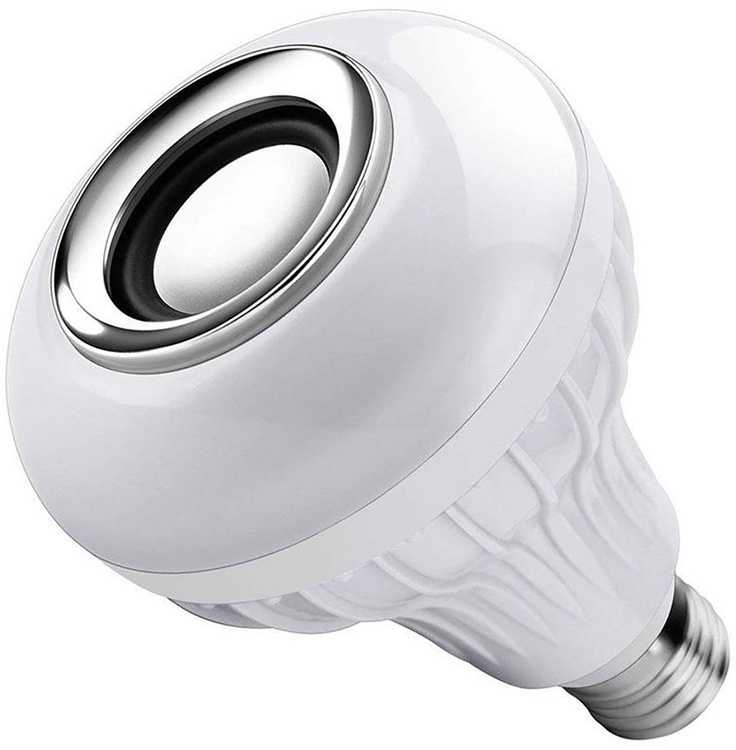 LED lemputė RGB su Bluetooth garsiakalbiu ir nuotoliniu valdymu
