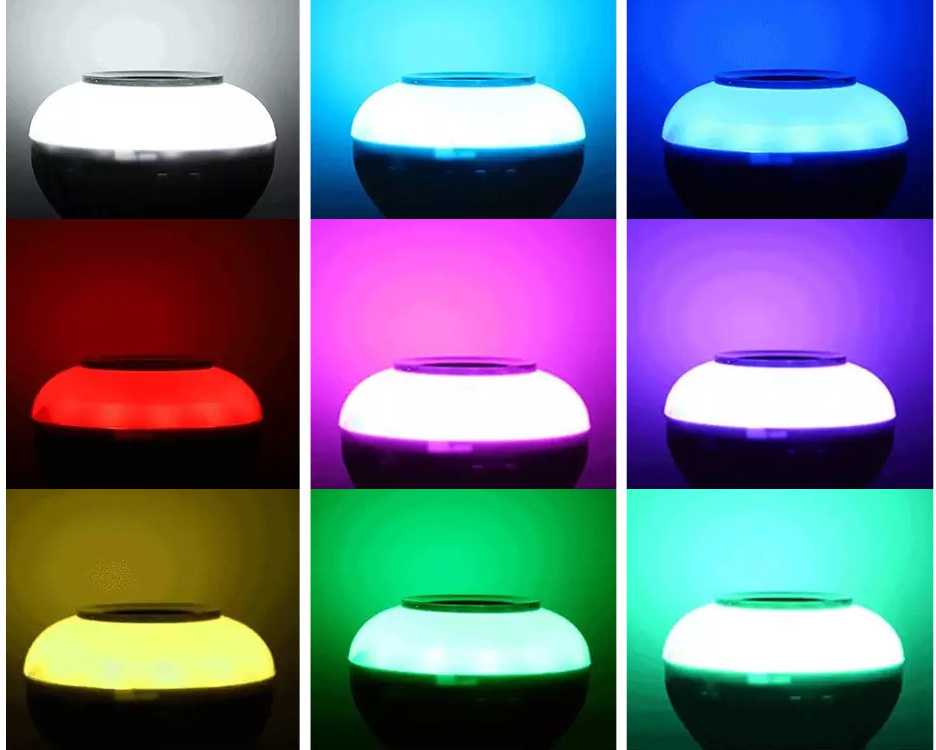 LED lemputė RGB su Bluetooth garsiakalbiu ir nuotoliniu valdymu