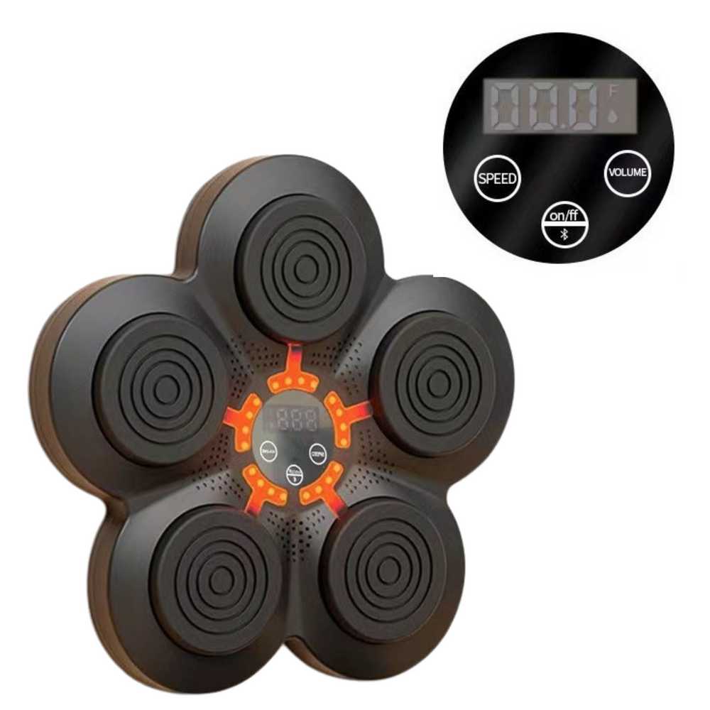 Lean Toys LED Muzikinis Bokso Treniruoklis