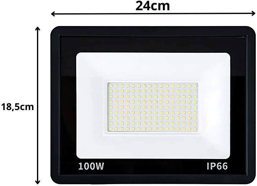 LED Prožektorius 100W 6000K IP66