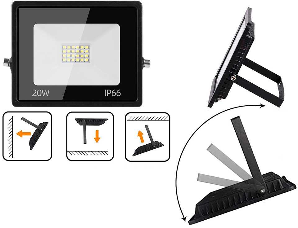LED prožektorius 20W 6000K IP66