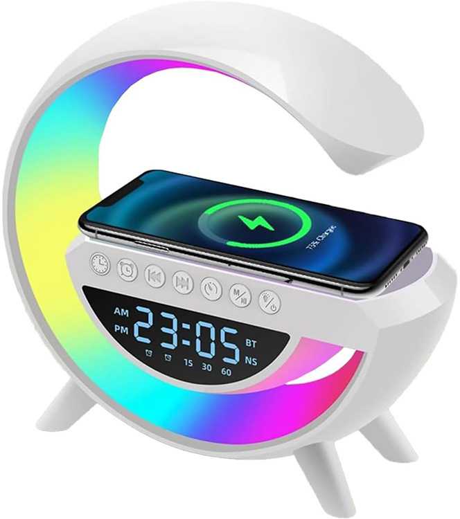 LED RGB stalinė lempa su belaidžiu įkrovikliu