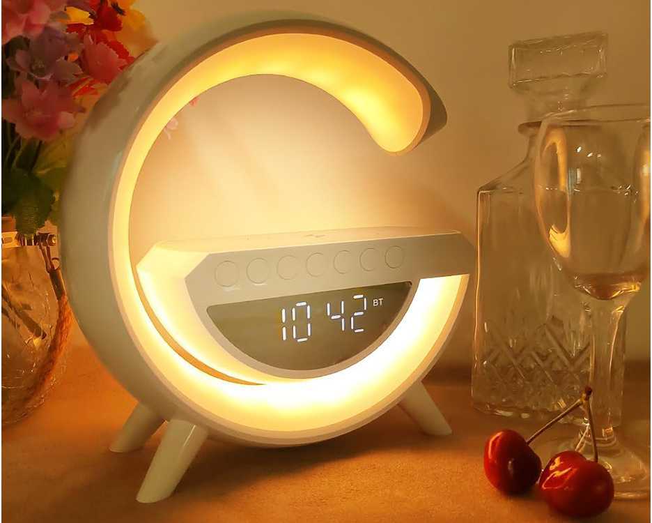 LED RGB stalinė lempa su belaidžiu įkrovikliu