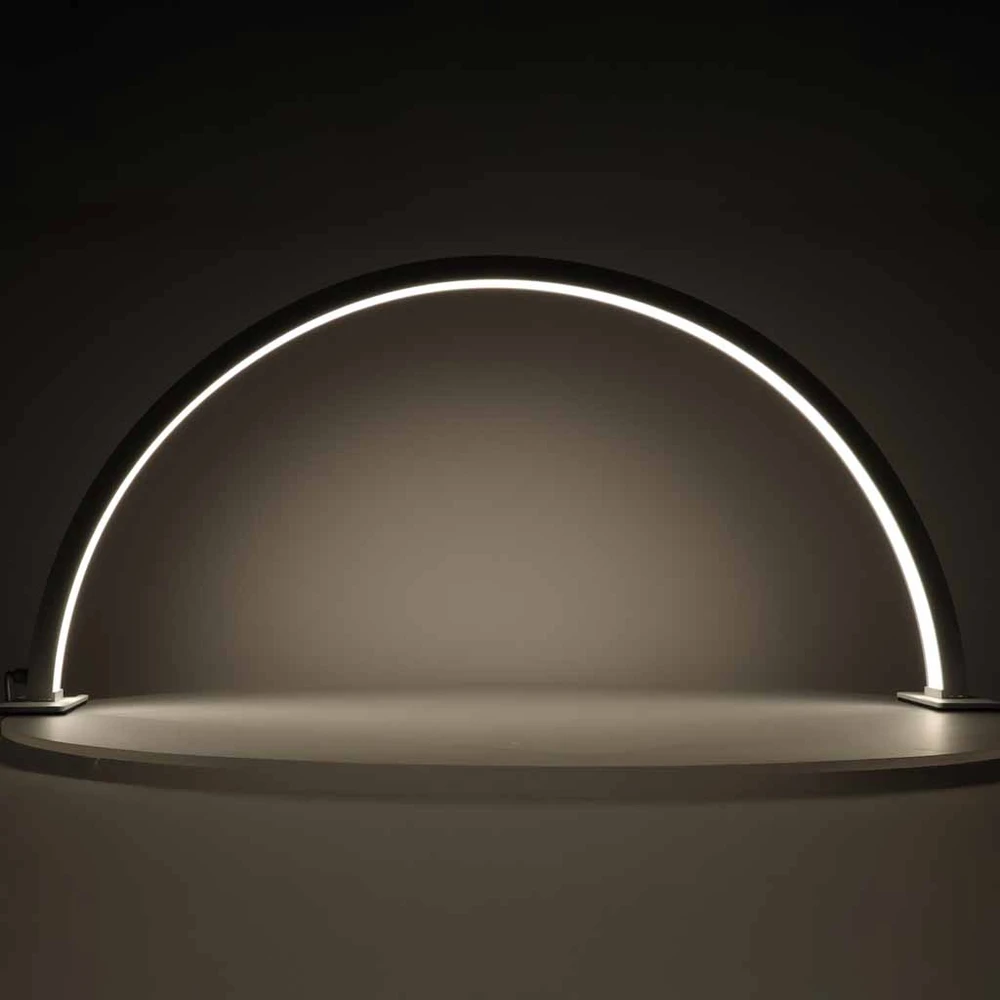 LED stalinė lempa, 368 LED ir 10 ryškumo lygių, auksinė, 75,3 × 35,8 × 13 cm