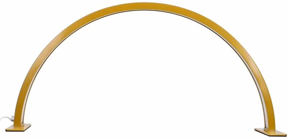 LED stalinė lempa, 368 LED ir 10 ryškumo lygių, auksinė, 75,3 × 35,8 × 13 cm