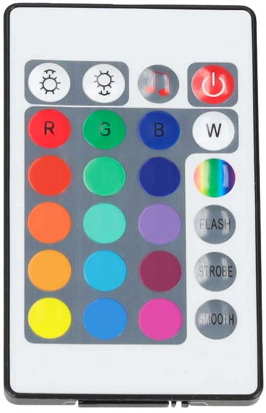LED stalinės lempos RGB su nuotolinio valdymo pultu, juodos, 23,7 × 3,5 × 2,5 cm, 2 vnt.