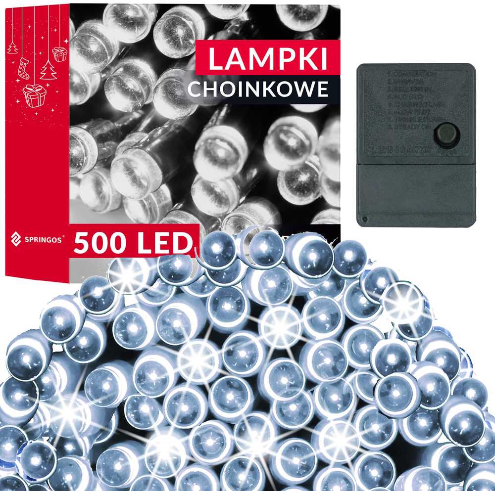 Springos LED šventinė girlianda 34,5 m 500 LED
