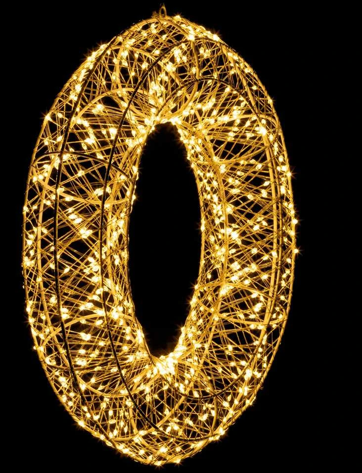 Springos LED šventinis vainikas 720 LED 45 cm