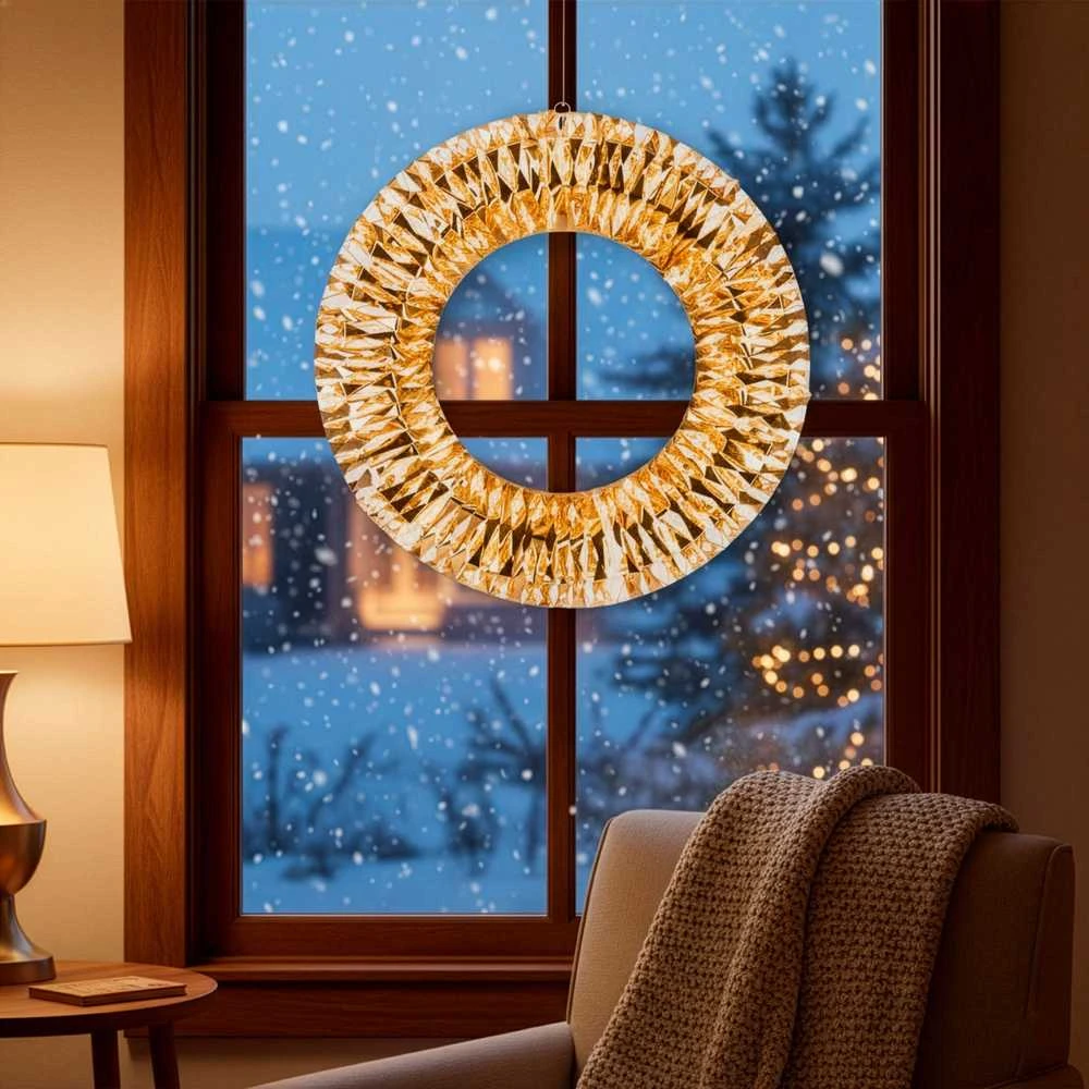 LED šventinis vainikas Springos CL1246 360 LED 45 cm