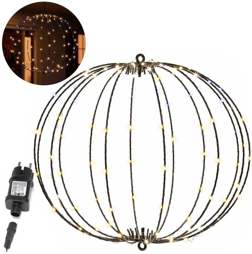 Springos LED šviesos sfera 112 LED šiltai balta