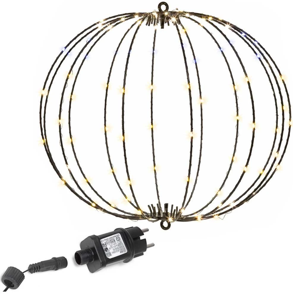 Springos LED šviesos sfera 112 LED šiltai balta