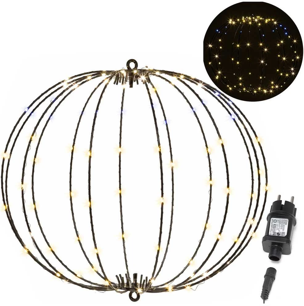 Springos LED šviesos sfera 112 LED šiltai balta