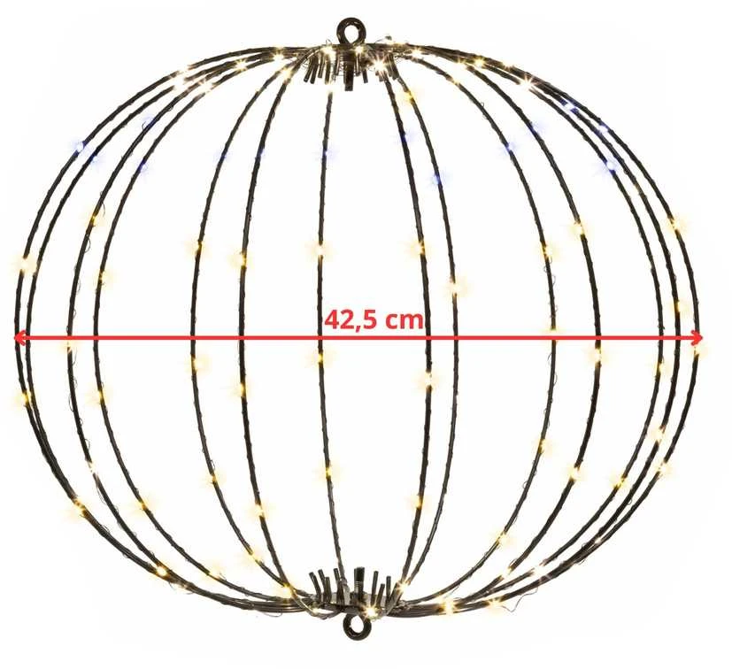 Springos LED šviesos sfera 112 LED šiltai balta