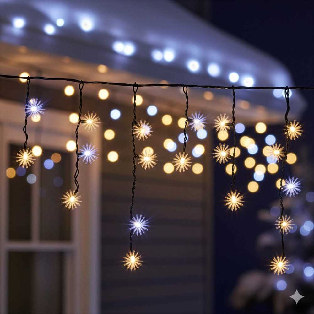 Springos LED šviesos užuolaida 2,5 m