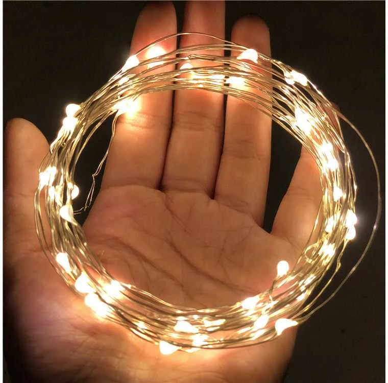 LED šviesos užuolaida 300 šiltai baltų lempučių 3x3 m
