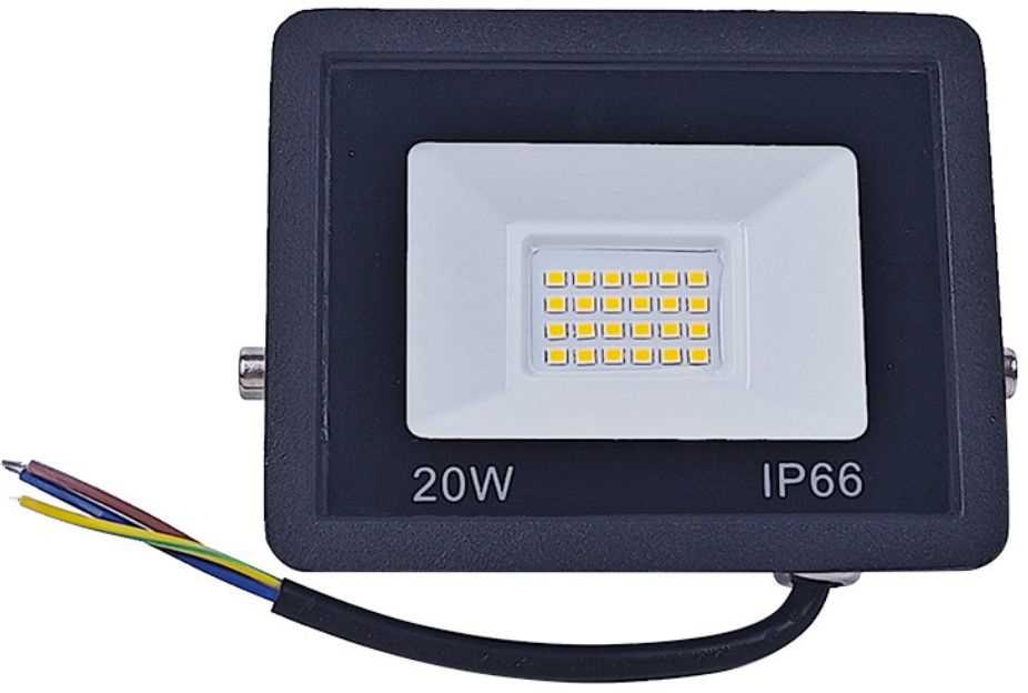 LED šviestuvas su judesio jutikliu 20W 6000K IP66