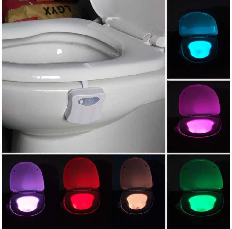 LED tualeto apšvietimas su judesio jutikliu