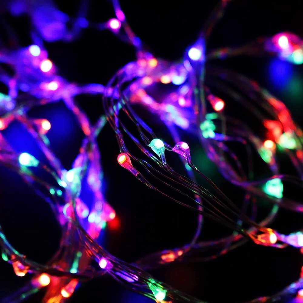 LED užuolaida Springos 200 LED CL4097, daugiaspalvė 3x2 m