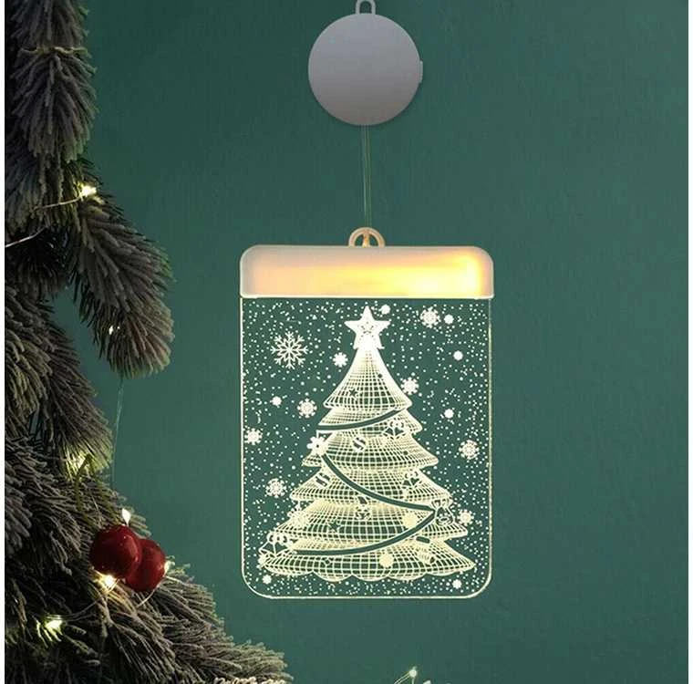 LED vitražas langui, 17 x 11,5 cm, šiltai baltas