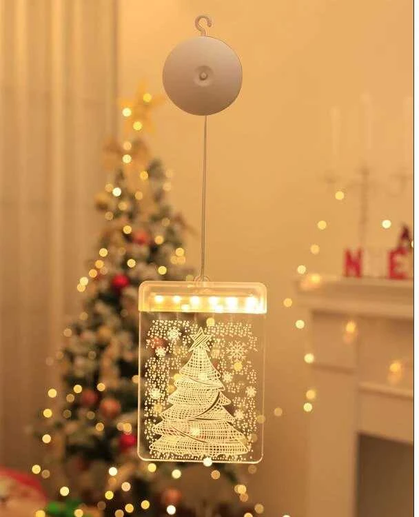 LED vitražas langui, 17 x 11,5 cm, šiltai baltas
