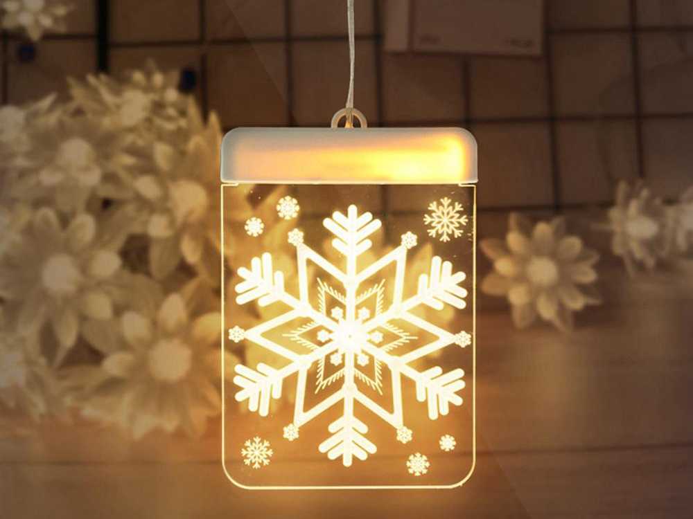LED vitražas langui, 3D, 42 cm
