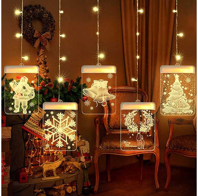 LED vitražas langui 3D su 6 diodomis