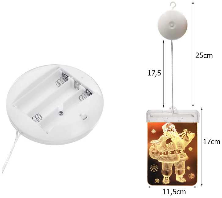 LED vitražas langui 3D su 6 diodomis