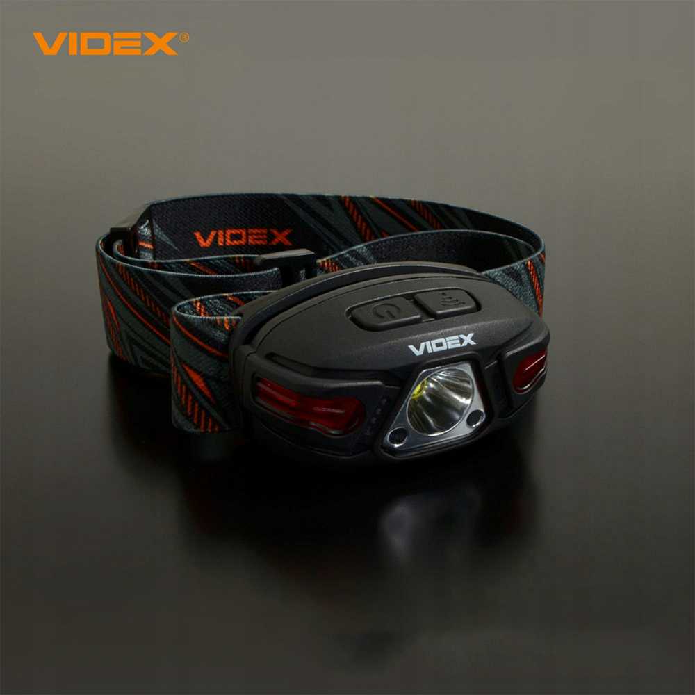 LED žibintas VLF-H015 VIDEX vandeniui atsparus USB-C žibintas 330lm atsparus