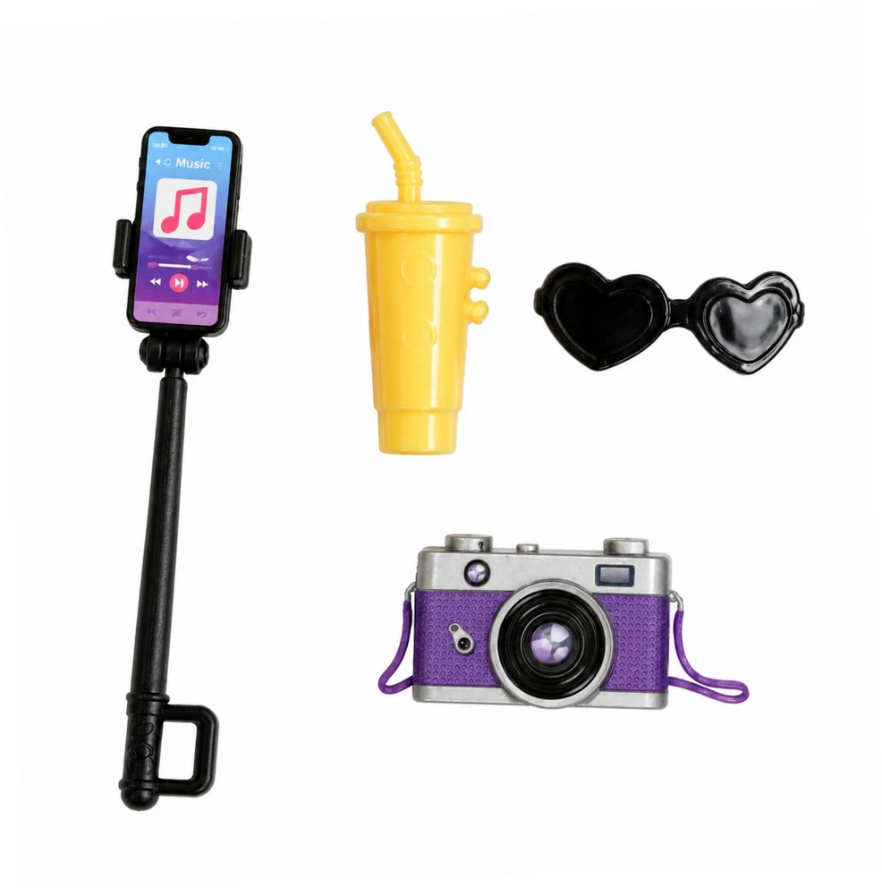 Lean Toys Lėlė Anlily su motoroleriu ir priedais, 30 cm