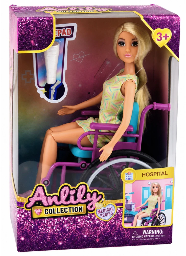 Lean Toys Lėlė su vežimėliu 30 cm