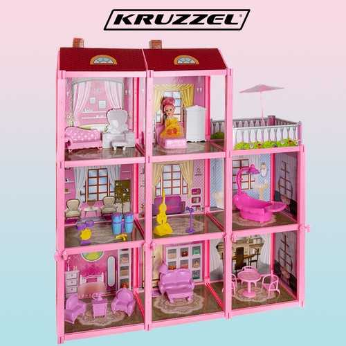 Kruzzel lėlių namelis 65 cm.