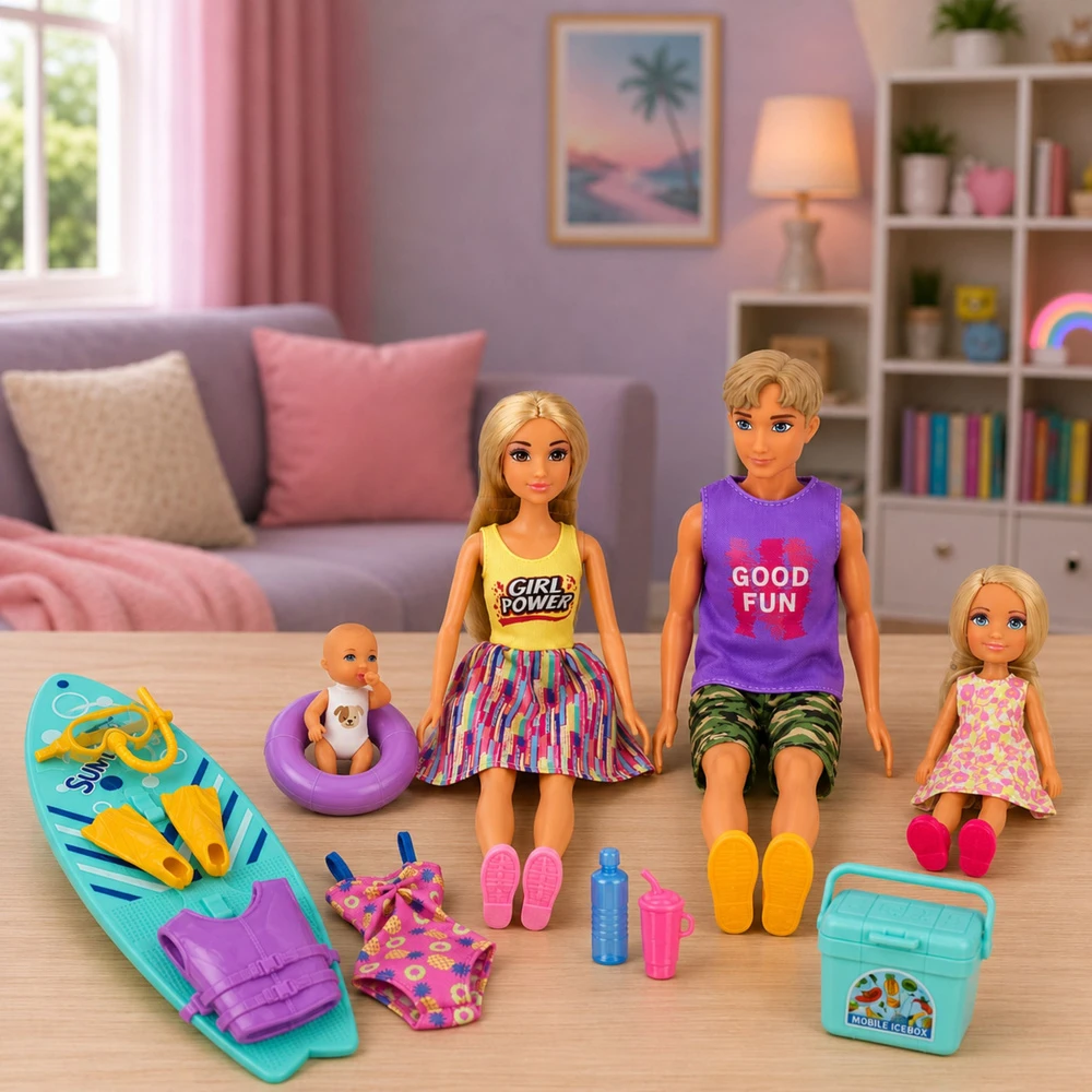 Lean Toys Lėlių rinkinys 4 vnt.