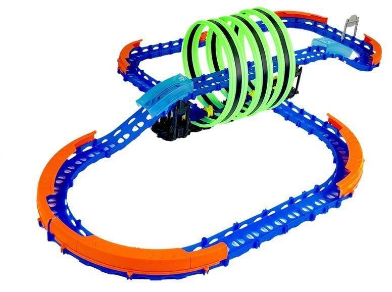 Lean Toys Lenktynių trasa su nuotoliniu būdu valdomu automobiliu, 105x67x23 cm