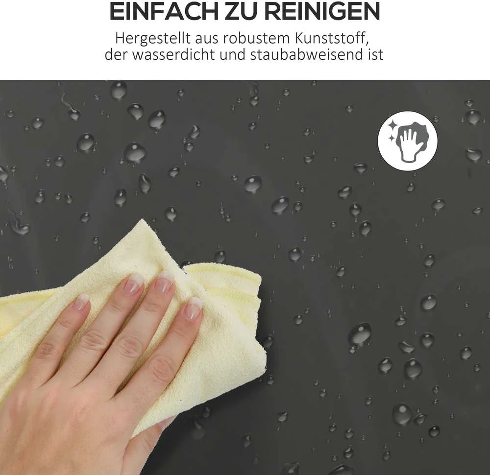 HOMCOM batų spintelė, 12 skyrių dėžė, „pasidaryk pats“ modulinė lentyna su durelėmis, plastikas ir plienas, juoda ir balta, 125 x 32 x 125 cm