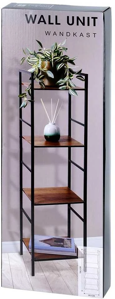 KOOPMAN Trends4You Metalinis Stalčiukas 29,5x23,5x106,5 cm - Knygų Lentyna - Saugojimo Stovas