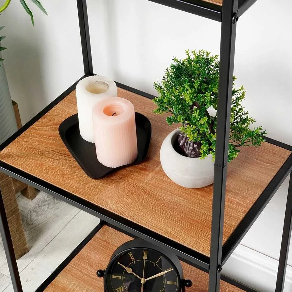 Trends4You Metalinis Stendas 46x30x130 cm Juodas