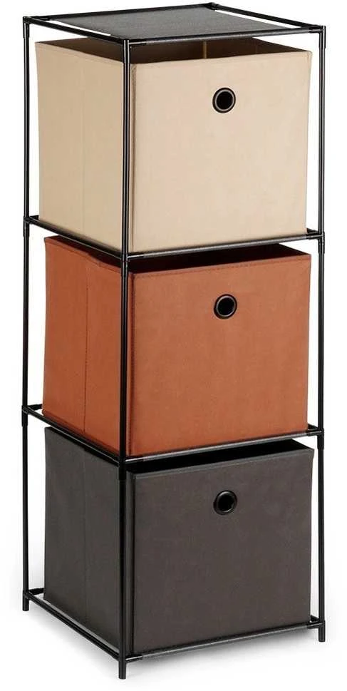 Storage Solutions Metalinis Stovas su Dėžėmis 34,5x34,5x100 cm