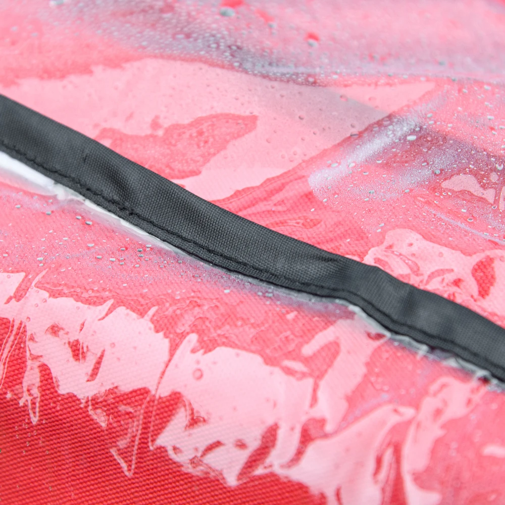 Lietaus apsauga augintinių vežimėliui su galine anga, skaidri, 62/87 × 54 × 70/60 cm