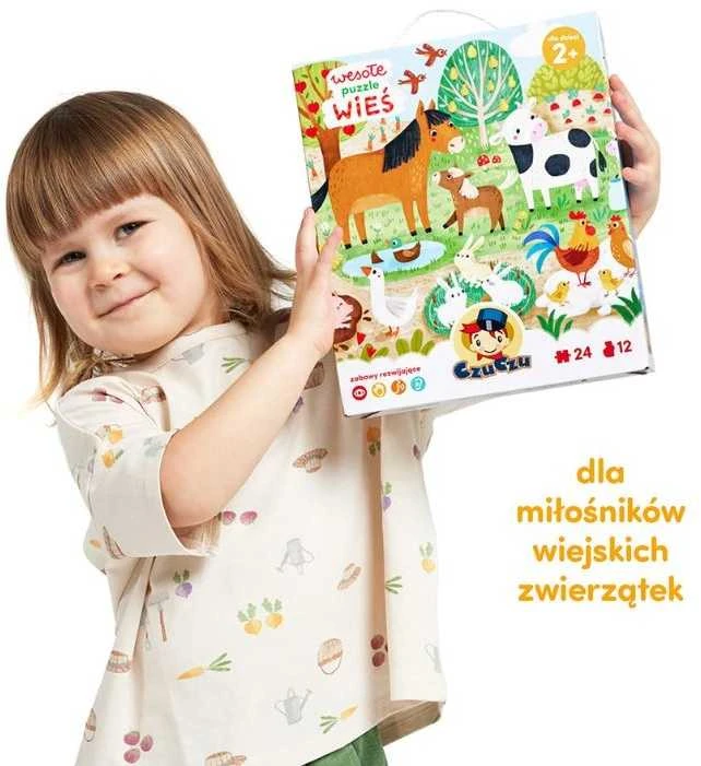 Dėlionė CzuCzu Cheerful puzzle Village Animals 24 pieces ZA5548