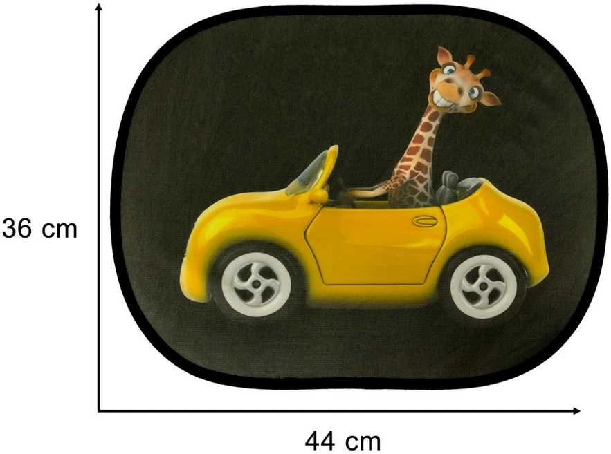 Ikonka KIK lipnios apsaugos nuo saulės automobilio langui ŽIRAFA, 2 vnt.